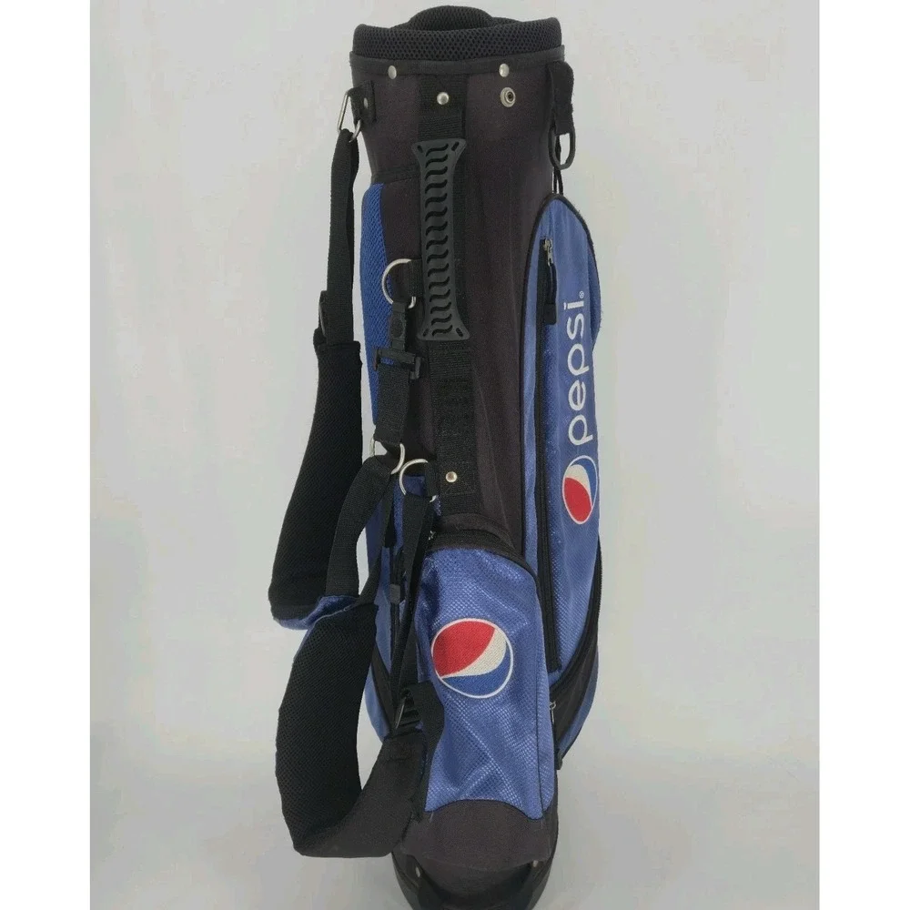 Pepsi Golf Stand Bag Blue Black Carry Bag Soda Logo Promo 34